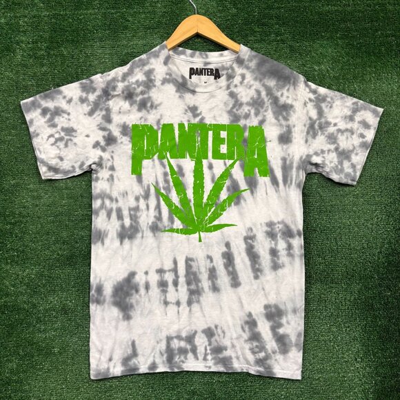 Pantera Fly'n Across America Tour Heavy Metal Band Tie-Dye T-Shirt Medium - Picture 1 of 4
